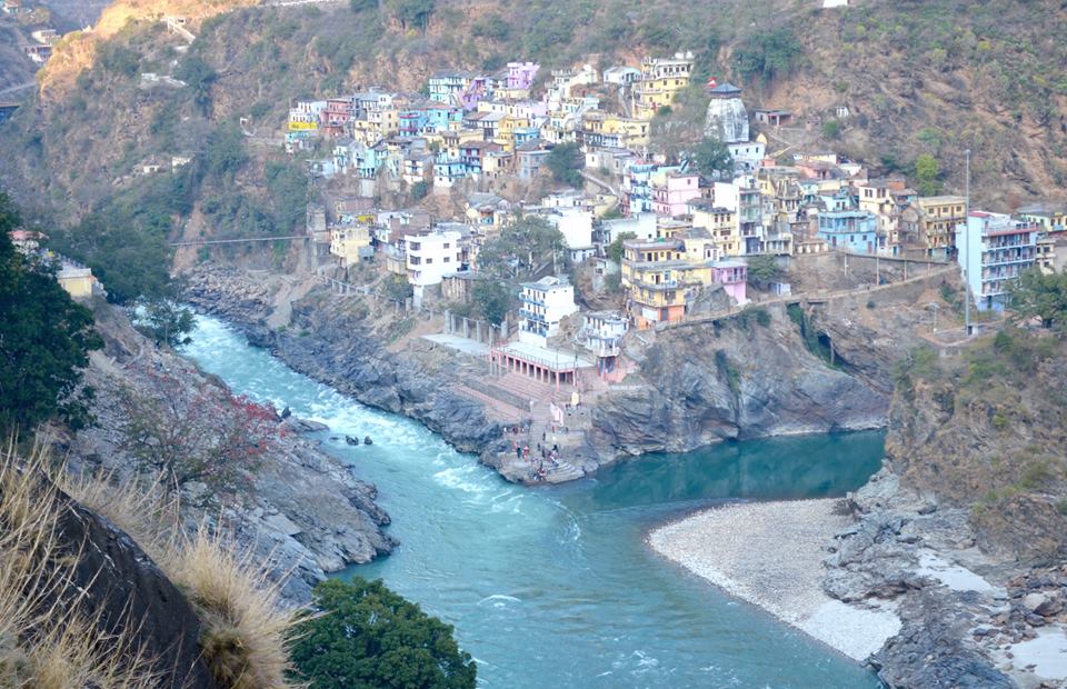 Confluence of river Bhagirathi and Alaknanda